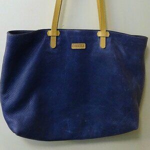 Consuela Blue Leather Easy Tote